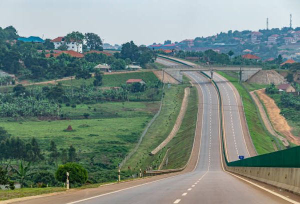 New road bypass between Entebbe and Kampala, Uganda November 2019